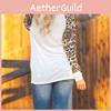Plus Size Womens Long Sleeve Leopard T Shirts With Loose Casual Fit And Stylish Design