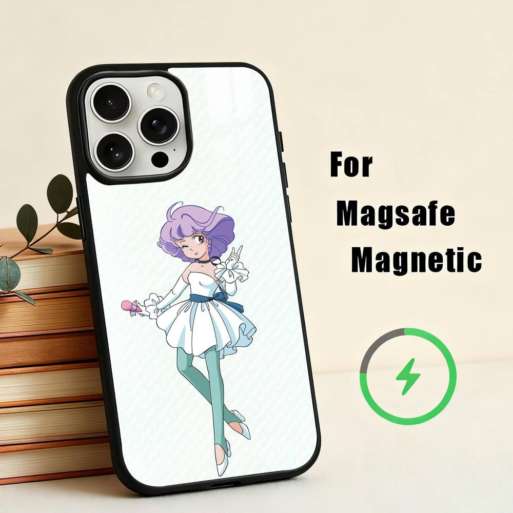 M-Magical Angel Creamy M-Mami Phone Case For iPhone 17,16,15,14,13,12,Plus,Pro,Max for Magsafe Magnetic Wireless Charging