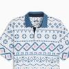 Puma Fair Isle Print Golf Polo Shirt Men Tops White 626836-01