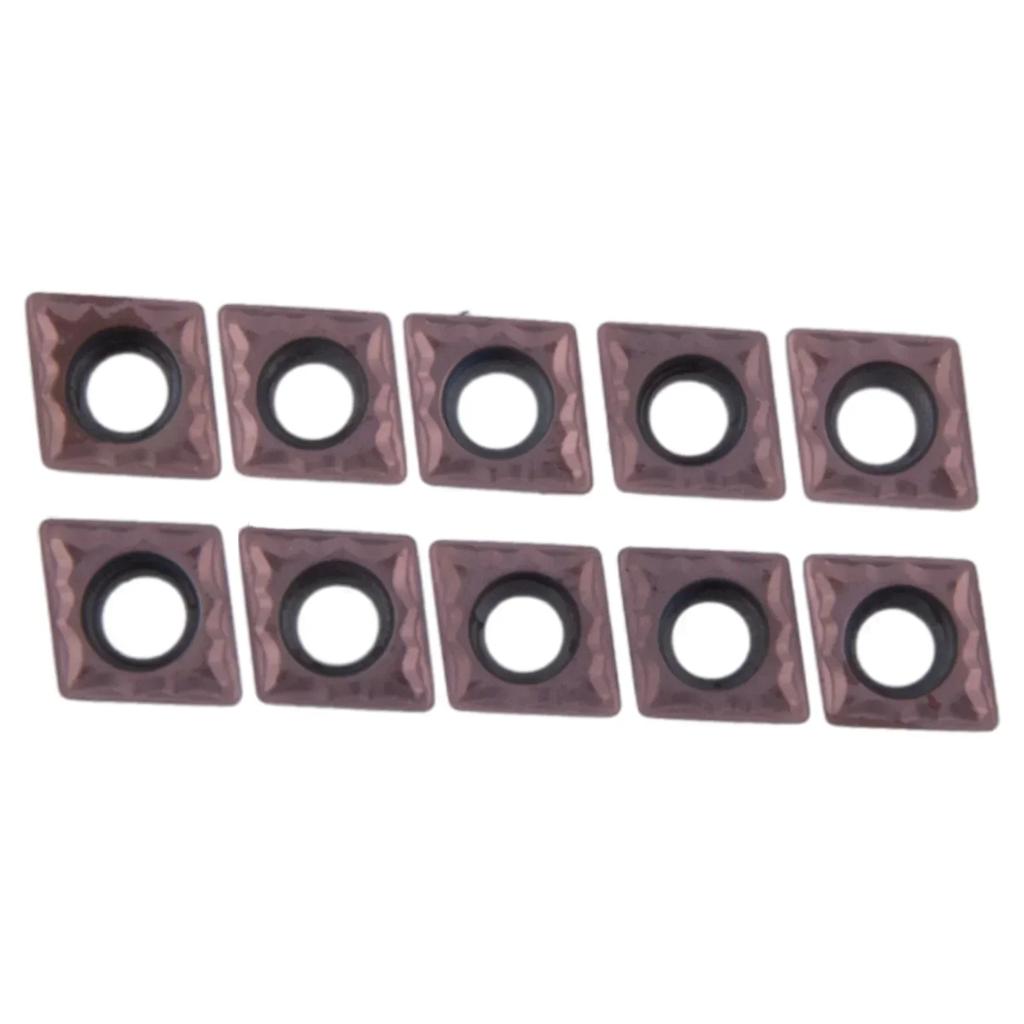10 Pcs CCMT060204 Carbide Inserts Blades VP15TF Workshop Metalworking Tools Turning Tools Accessories Coated Metal
