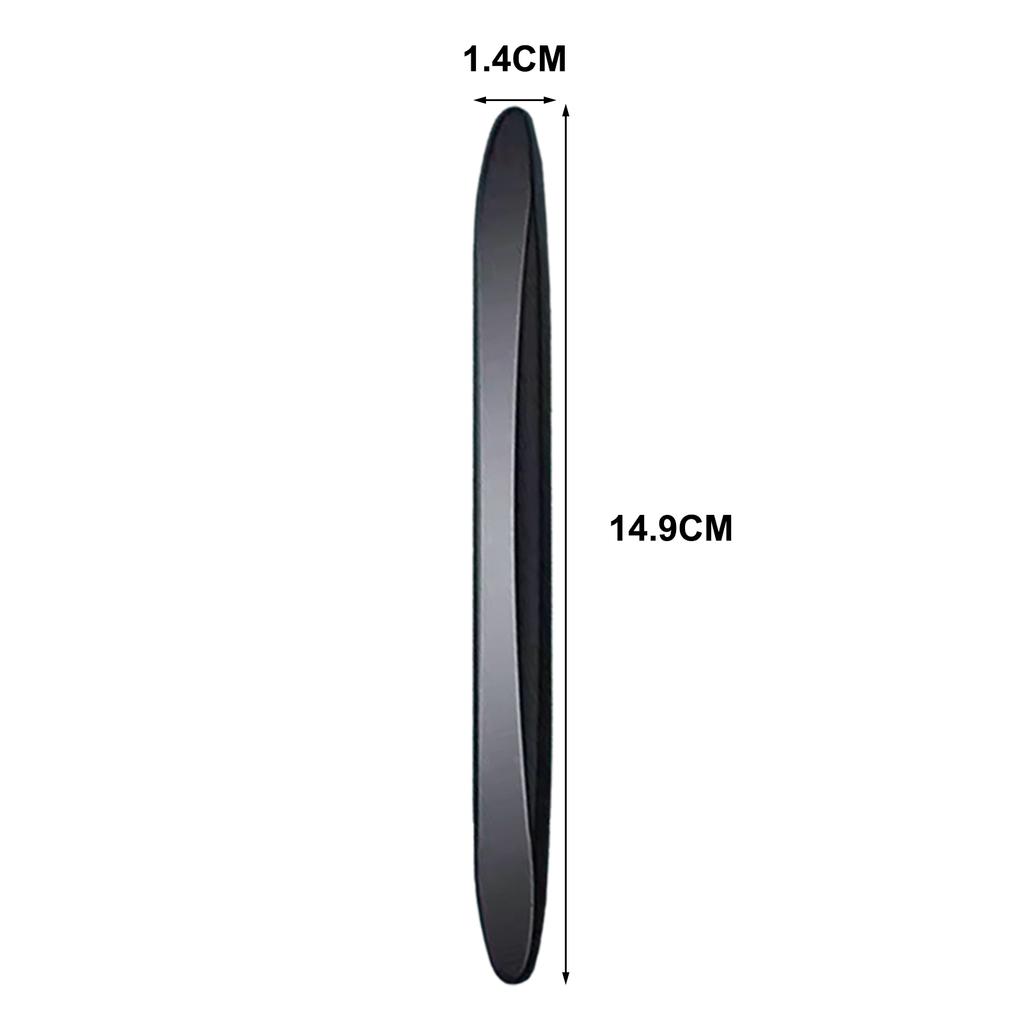 2/4Pcs Car Anti-collision Strip Clear Black Self-adhesive Flexible Reusable Universal SUV Truck Auto Body Door Side Rearview Mirror Bumper Protector