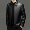 Light Luxury Leather Leather Jacket Men's Casual Large Size Men's Sheepskin Top Leather Jacket Trendy