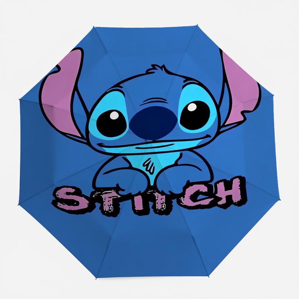 

Disney Lilo & Stitch Cute Character Print Automatic Folding Umbrella, Windproof Waterproof Travel Umbrella for Kids Adults, Port (as the picture,Iron&8K)