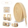 Gold Diamond buckle Shoelaces without ties Elastic Laces Sneakers Tennis No Tie Shoe laces Flat Shoelace for Shoes accessories