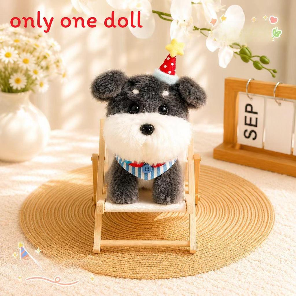 Plush Dog Christmas Ornament With Pp Cotton Filling Perfect For Holiday Decor Gift For Kids