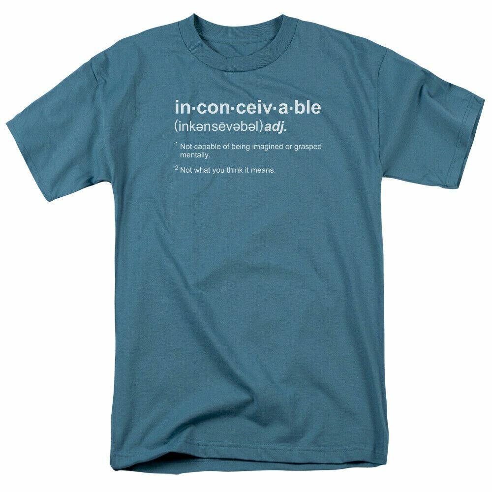 The Princess Bride Definition T Shirt Mens Licensed 80s Movie Slate S