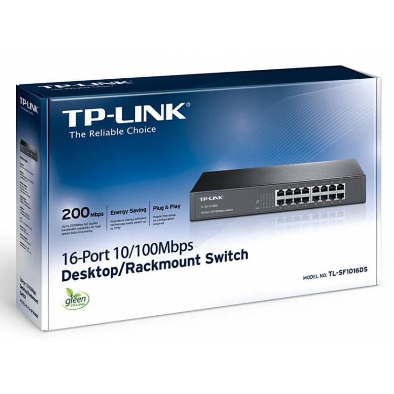 

Switch Tp-link Tl-sf1016ds 16x100mb Unmanaged