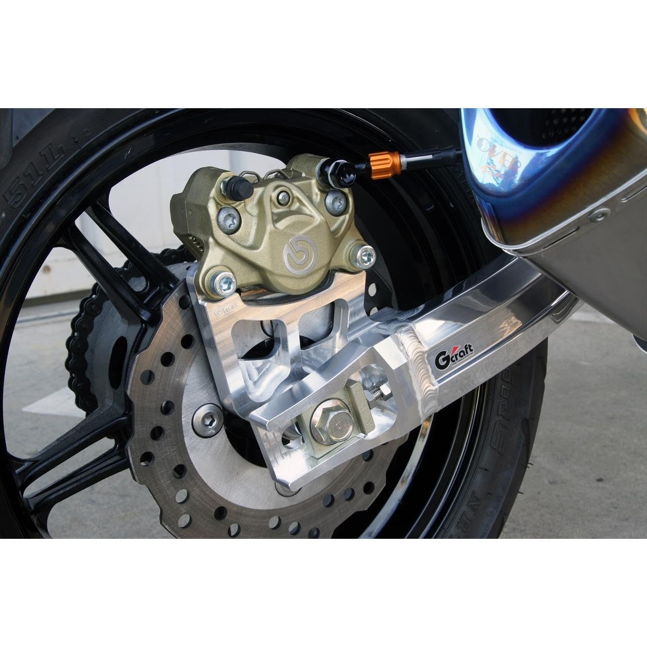 Gcraft Rear Caliper Support Silver Z125PRO 33193