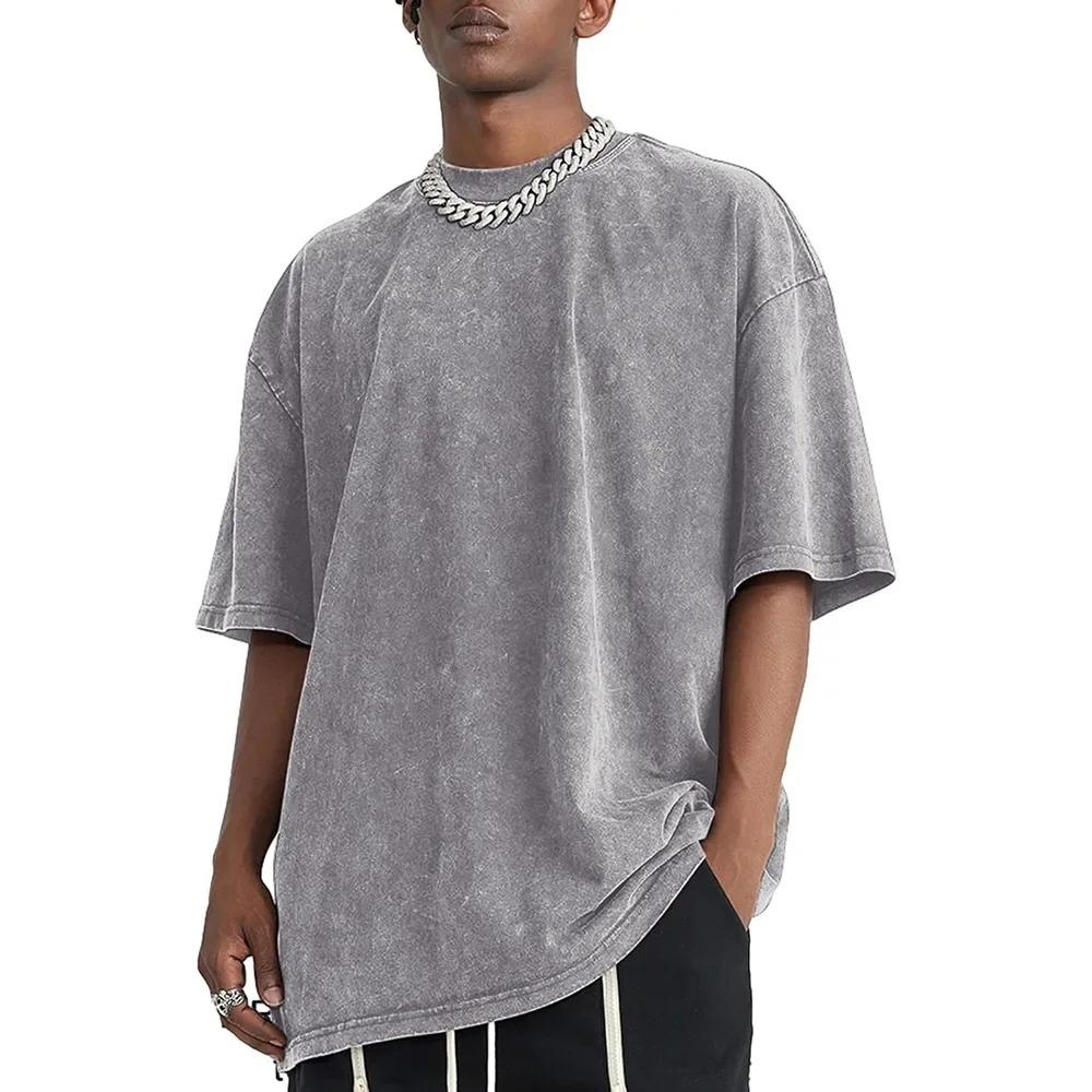 Men Vintage Washed Soft Cotton T-Shirts 2025 Summer Multi-Color Optional Durable Breathable Fabric  Casual Daily Streetwear Comfort Comfy Tees Tops