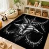 Dark Occult Baphomet Pentagram Art Indoor Rug Thick Nonslip Carpet For Hallway Doorway Kitchen Home Decor Birthday Gift