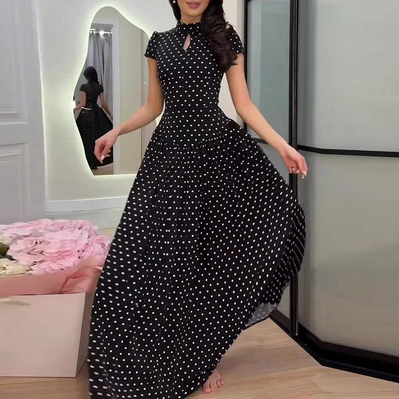 Women Summer Floral Maxi Dress Spaghetti Strap U Neck Sleeveless Long Dress Slim Waist Party Dress Elegant Casual Holiday Outfit