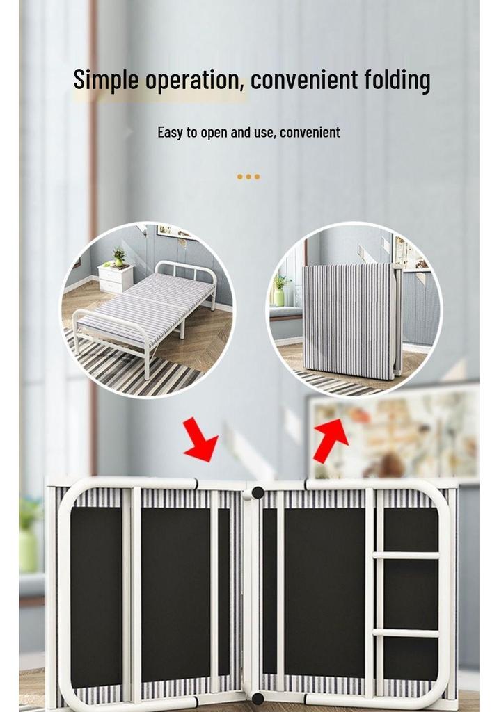 Portable Folding Bed: Ideal for Home, Office, Rental Room, or Care Needs
