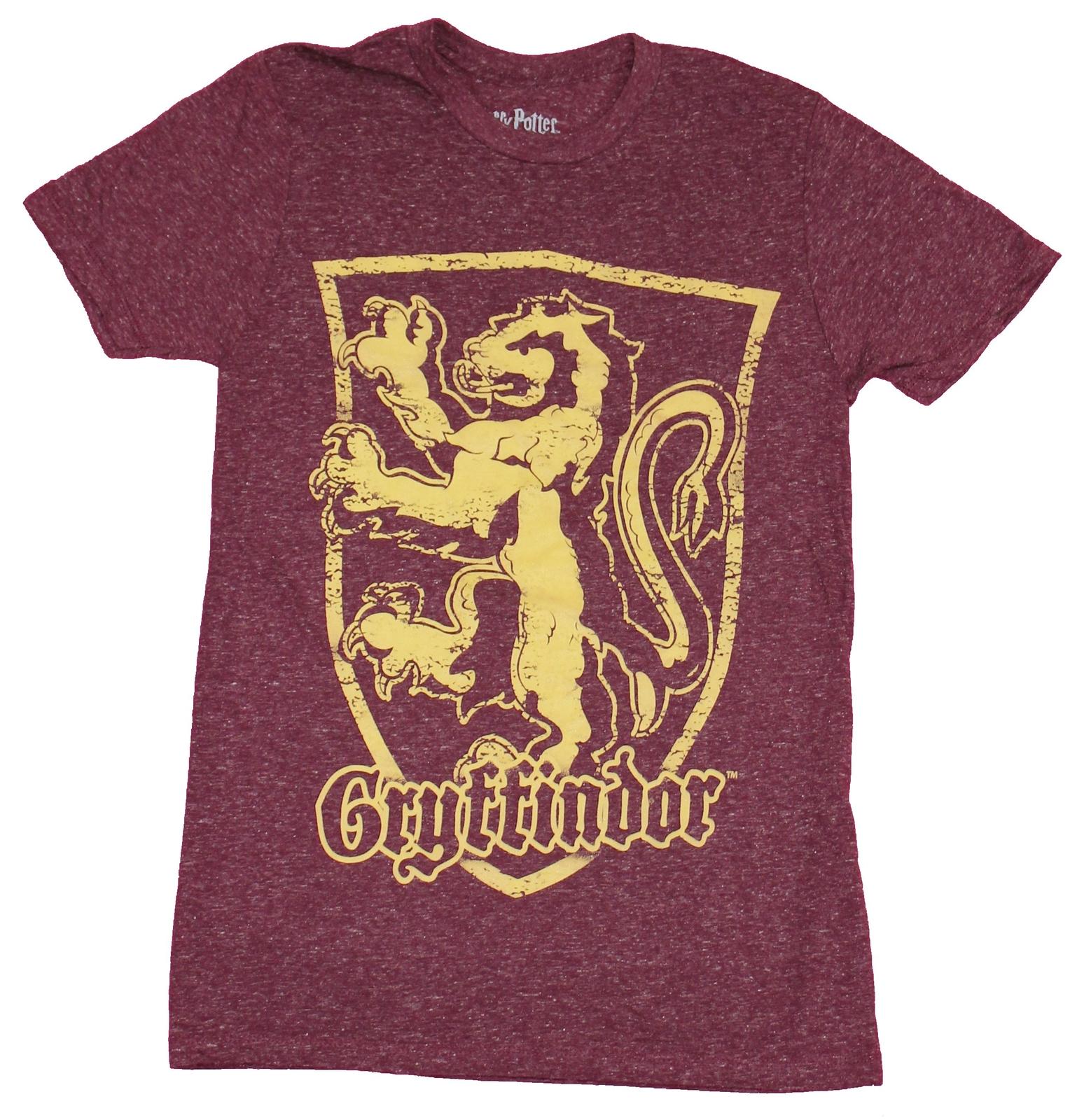 Harry Potter Mens T-Shirt - Distressed Gryffindor Lion Crest XXXL