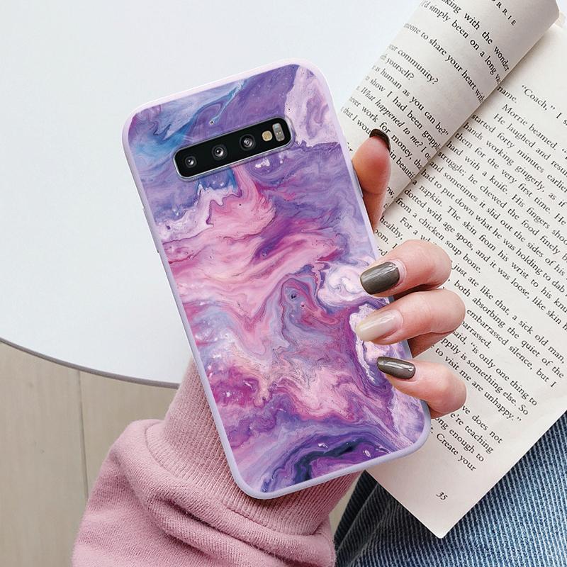 Color Luxury Marble Case For Samsung Galaxy S10 S 10 Plus S10E Fundas Soft TPU Protection Back Cover For Samsung S10 Shockproof