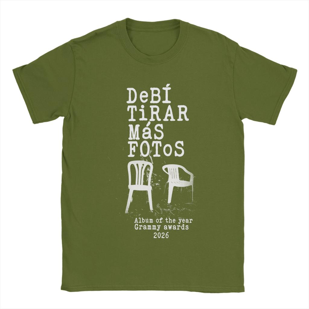 Casual Dbtf Debi Tirar Mas Fotos Bad Bunny TShirt Unisex Crewneck Cotton T Shirt Short Sleeve Tees Graphic Printed Clothing