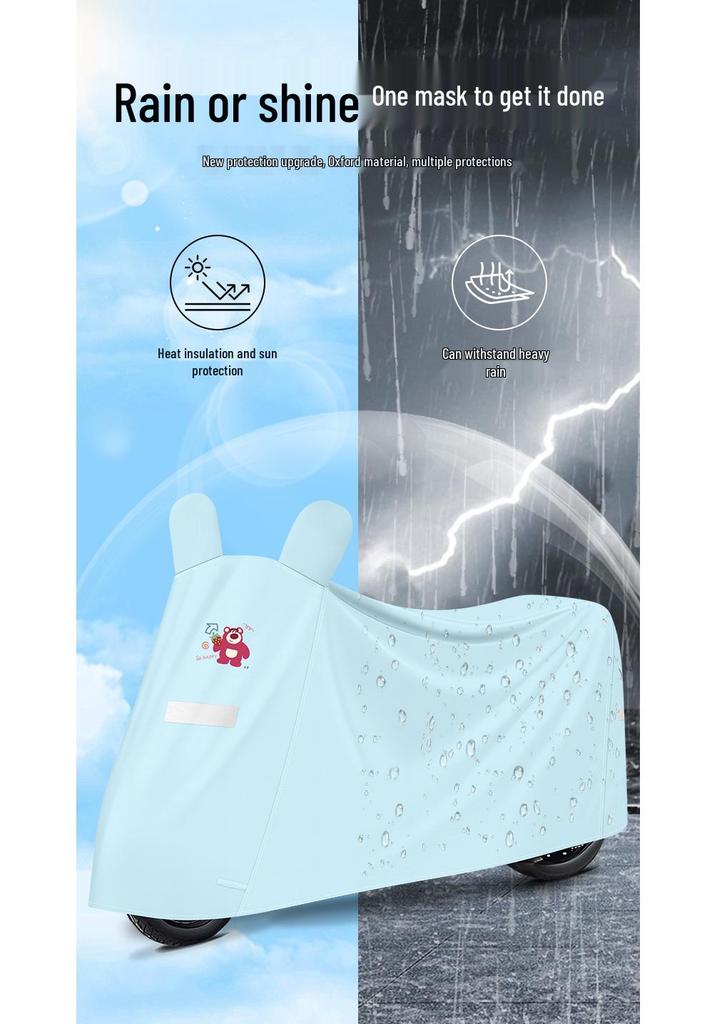 Thickened Sun & Rain Protection Cover for Electric Vehicles and Motorcycles