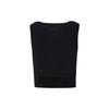 Onitsuka Tiger Round Neck Pullover Solid Color Vest Women tops Black 2182B109-001