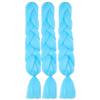 Glowing Braid Anti-slip Role Play Prop High Temperature Silk Lightweight Flashing Light Hair Extensions Dirty for Club