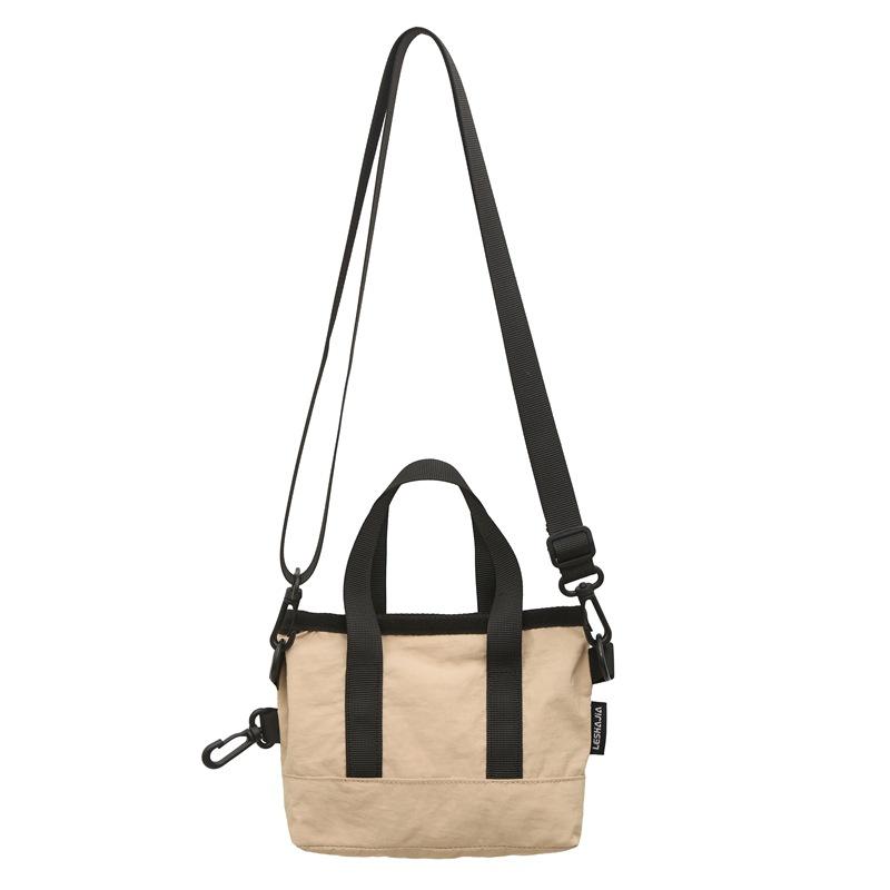 Crossbody bag women's small bag 2025 new foreign style personalized solid color portable simple shoulder bag trendy casual bucket bag