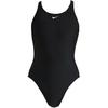 Nike Solid Color Sleeveless Round Neck One-Piece Swimsuit Women Swimsuit Black NESS8370-001