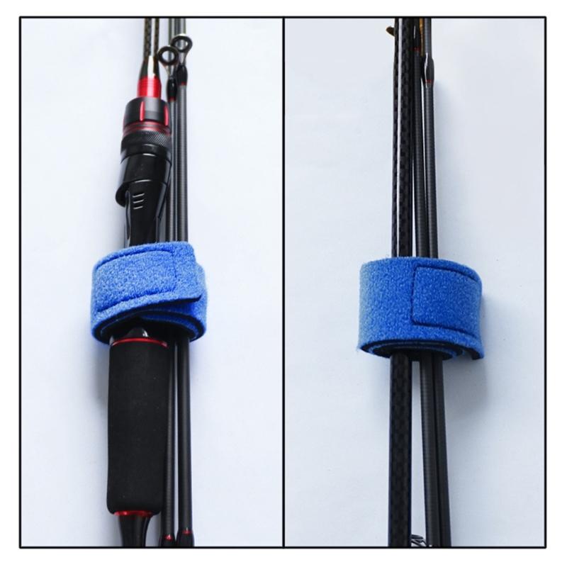 5Pcs Fishing Rod Tie Strap Holder Strap Fishing Rod Carry Strap Outdoor