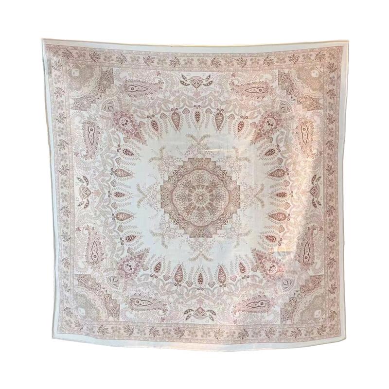 NINA SOLOR Paisley Wool Square Scarf