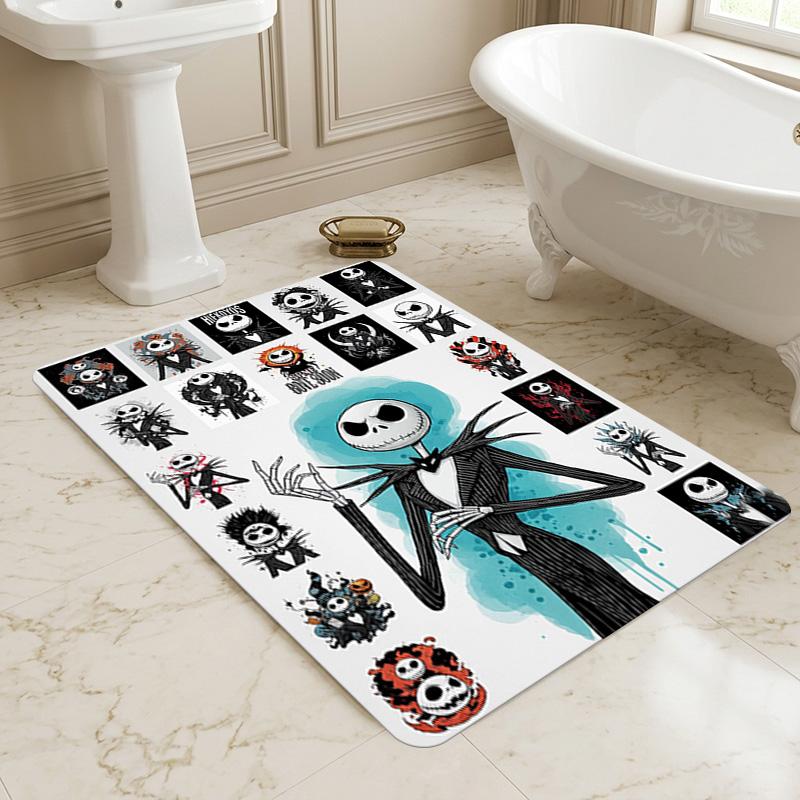 Nightmare Before Christmas Living Room Non-Slip Area Rug Soft Carpet for Bedroom Game Playroom Sofa Office Home Decor Doormat Christmas Gift C9211513