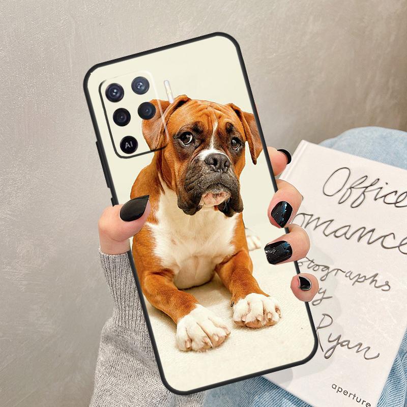

Boxer Dog Case For Oppo A78 A98 A18 A38 A58 A60 A80 A40 A77 A57 A17 A74 A54 A94 A96 A76 A16 A15 A5 Pro OPPO A5 Pro 5G