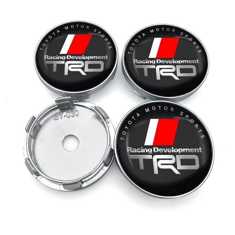 Pentru Toyota 2026 Jante Fierbinți 4 buc 60mm Capac Central Butuc Roată Mașină Autocolant Logo Capac Jantă Emblema Decal Pentru Toyota Corolla TRD Yaris