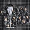 Herren Retro Blumen Kurzarm Hemd Set - Hainan Strandmode, Sanya & Hawaii Stil