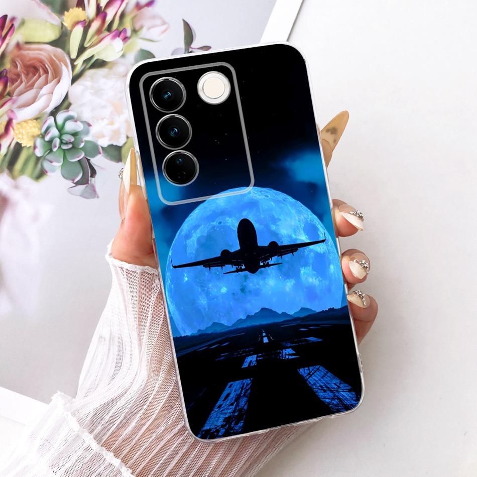 For Vivo V27 V27Pro Cool Dragon Tiger Pattern Phone Case For Vivo V 27 V27 Pro V2230 V2231 Soft Silicone TPU Cases