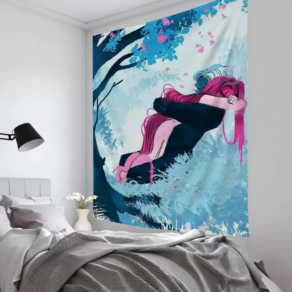 Comics Lore Olympus Books Tapestry Room Decor Wall Cloth Party Hanging Background Room Decor Anime Room Decoration