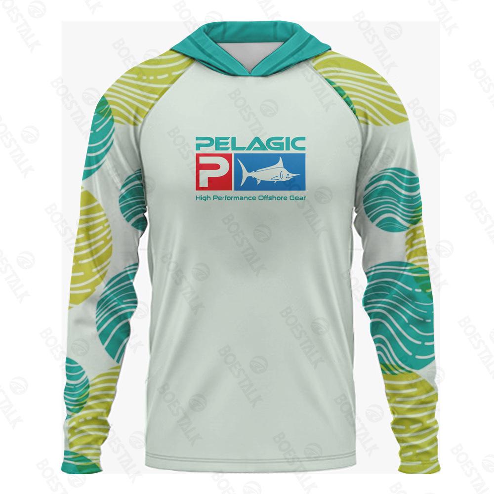 2024 New Long Sleeve Hooded Fishing Suit Lightweight Sunscreen UV Protection UPF 50 Luya Fishing Suit