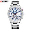 Fashion Full Stainless Steel Watches Top Brand CURREN Casual Mens Watch Analog Sport Wristwatch Quartz Clock Male Erkek Saat 8275