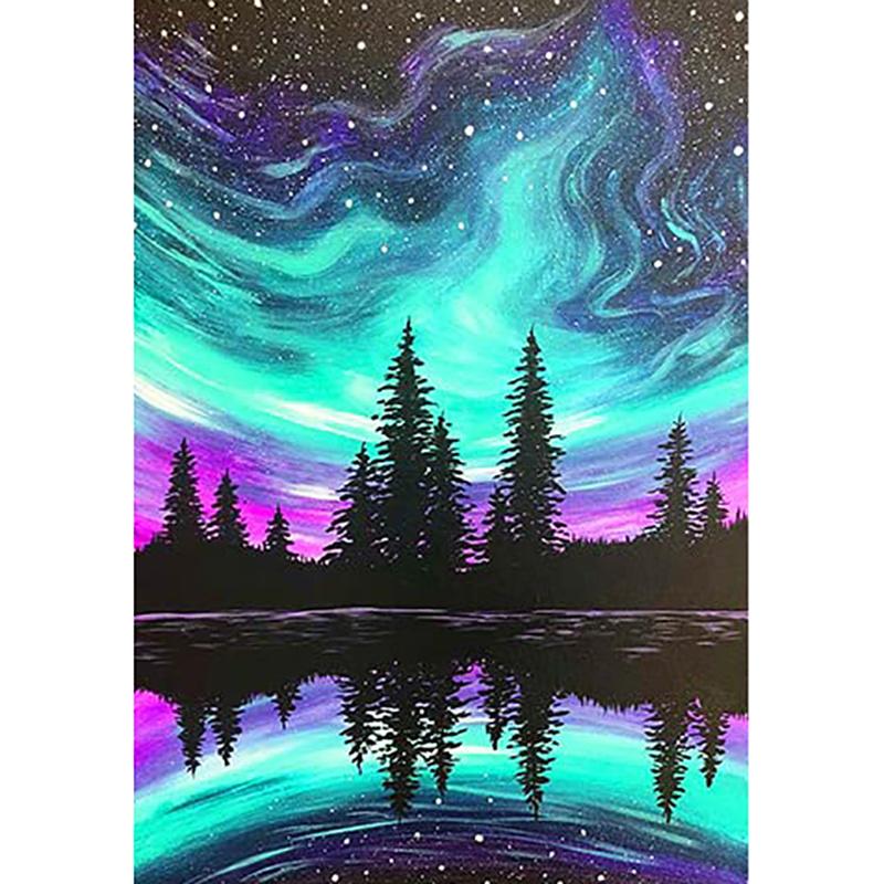 DIY Diamond Painting Beautiful Night View Cross Stitch Kit Mosaic Art Diamond Painting Full Circle/Square Diamond Home Decoration