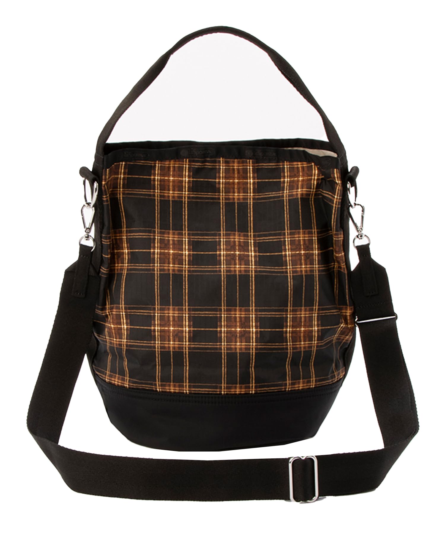

Official Shoulder Bag CONVERTIBLE BUCKET Cozy Tartan Black [LeSportsac] BAG/1540 Women s