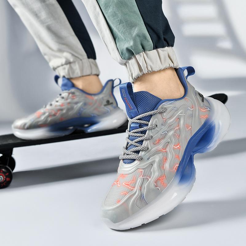 Men's shoes platform casual sports shoes men's spring and summer couple height-increasing dad shoes Korean version trendy soft-soled mesh running shoe