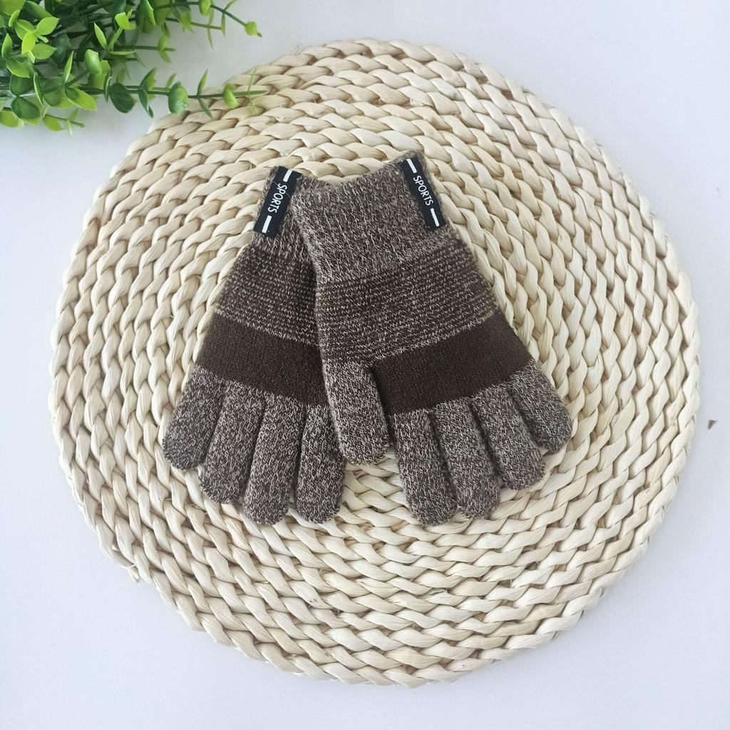 Newcomer Offer - Save 5 Yuan: Kids' Autumn/Winter Fingerless Knitted Velvet Gloves - Cute & Warm