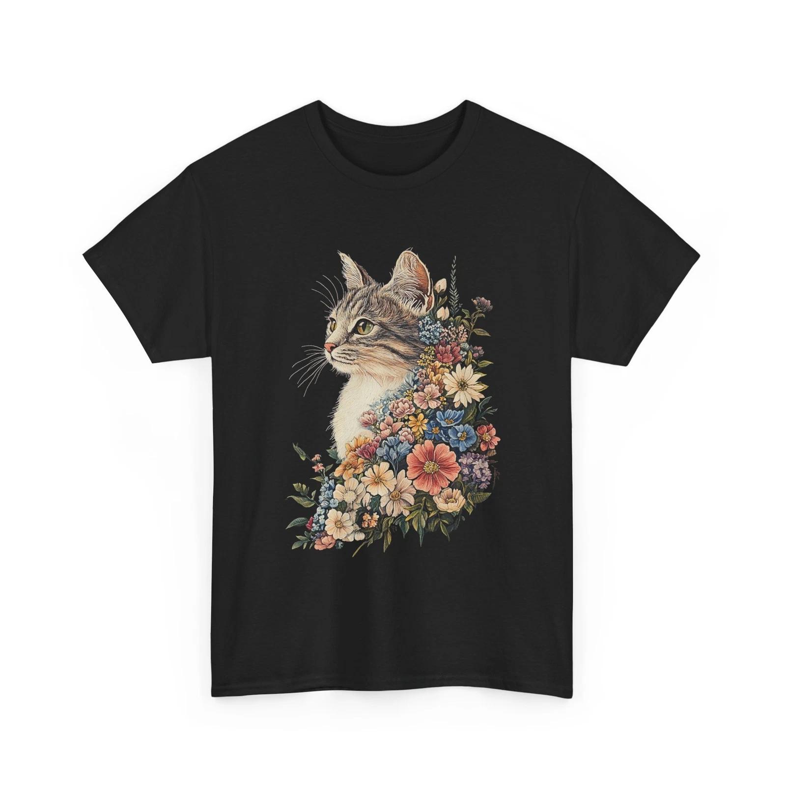 Funny Cat Graphic T-Shirt – Cute Cat Lover Tee for Men & Women 4XL