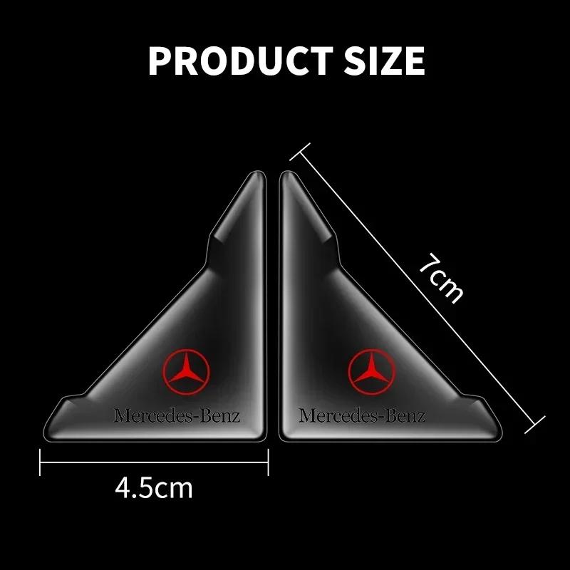 DHP3  2PC Car Door Anti-collision Anti-Scratch Cover Protector Transparent Sticker For Mercedes Benz AMG W124 W202 W203 W204 W210 W211