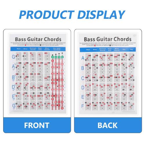 Alasum Chord Diagram, 1 Piece, Electric Copperplate Bass Chord Diagram, Guitar Chord Poster, Musical Instrument, Electric Guitar, Guitar Chord Chart P