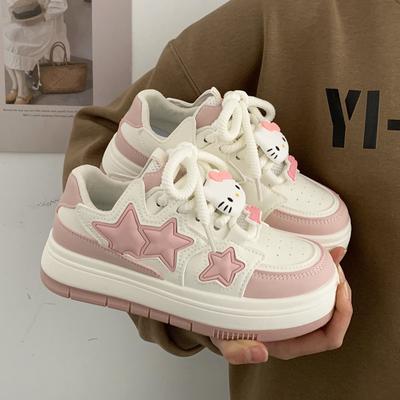 Little White Shoes Women's Spring Models, Popular Platform-soled Star Shoes This Year, Popular Versatile Niche Casual Board Shoes