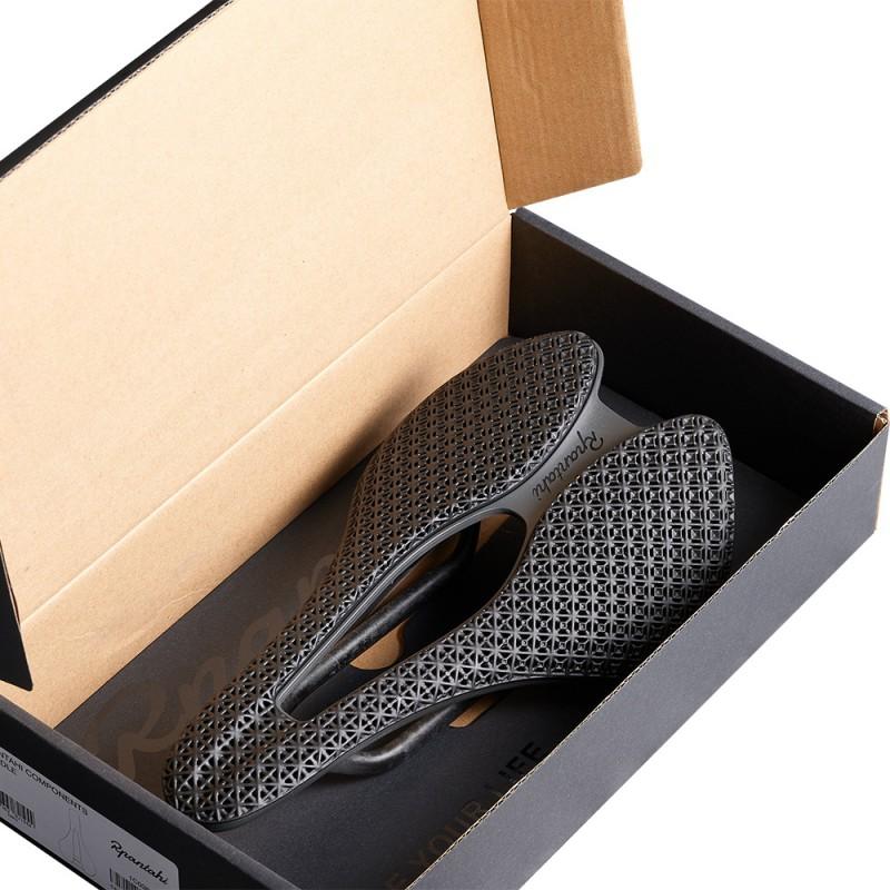3D Printed Carbon Fiber Bicycle Saddle Short Nose Road MTB Cycling Seat Black M