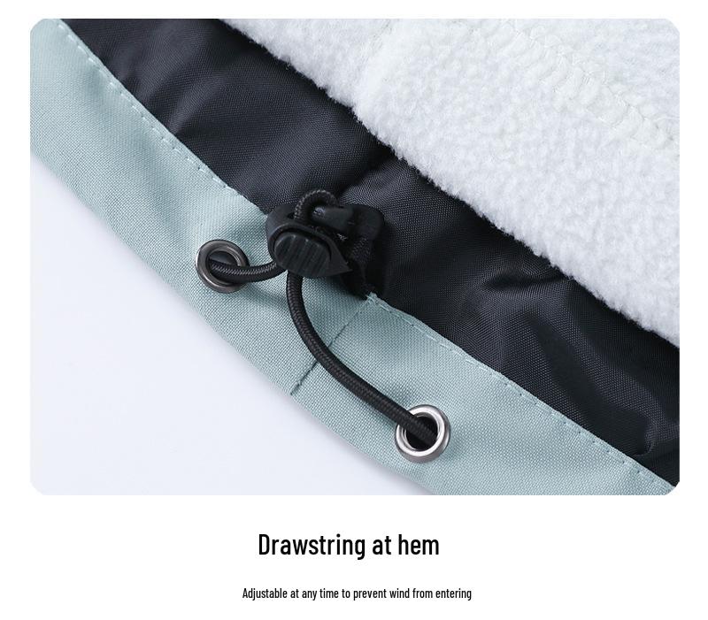 Unisex Waterproof & Windproof Hooded Fashion Storm Jacket, 3-in-1 Design for Outdoor Sports