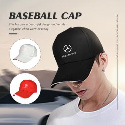 Fashion Car Baseball Cap Man Racing Logo Motorcycle Sport Hat For Benz C180 C300 W124 W176 W177 C200 C260 GLC CLE CLA AMG