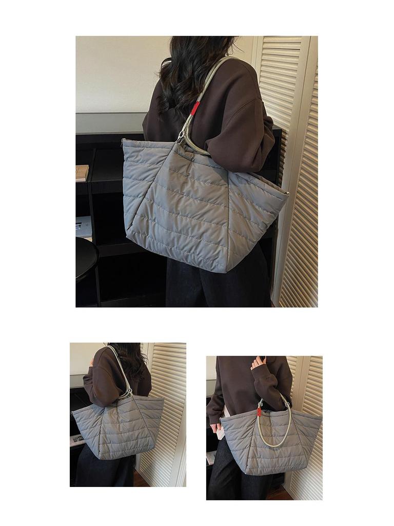 Transformable Minimalist Large Outdoor Tote Bag - Lightweight, High Capacity Shoulder Handbag for Commute & Storage
