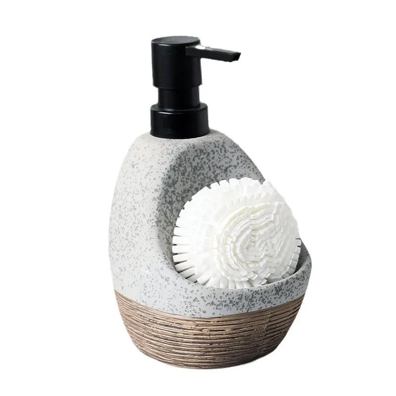 Household Creative Makeup Hand Sanitizer Bottle Ceramic Lotion Bottle High-end Dual-use Bathroom Push Type