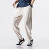 Spring and Summer Men's Casual Pants New Men's Linen Thin Trousers Cotton and Linen Harlan Pants Wholesale