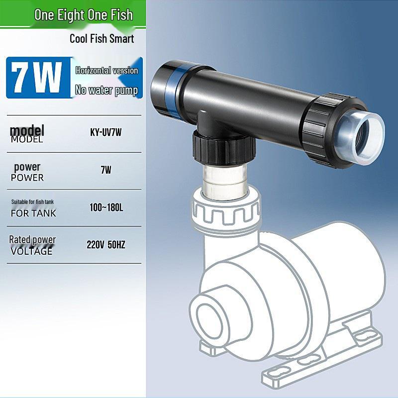 Cool Fish Smart Aquarium Pump with UV Sterilization and Timer for Algae Removal and Water Purification