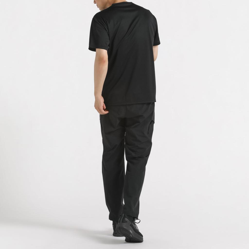 DESCENTE Short Sleeve Crew Neck Dry Simple L T-Shirt, Moisture-Wicking, Quick-Drying, Stretch, Training, One-Point Design, Innerwear, Unisex, Style,